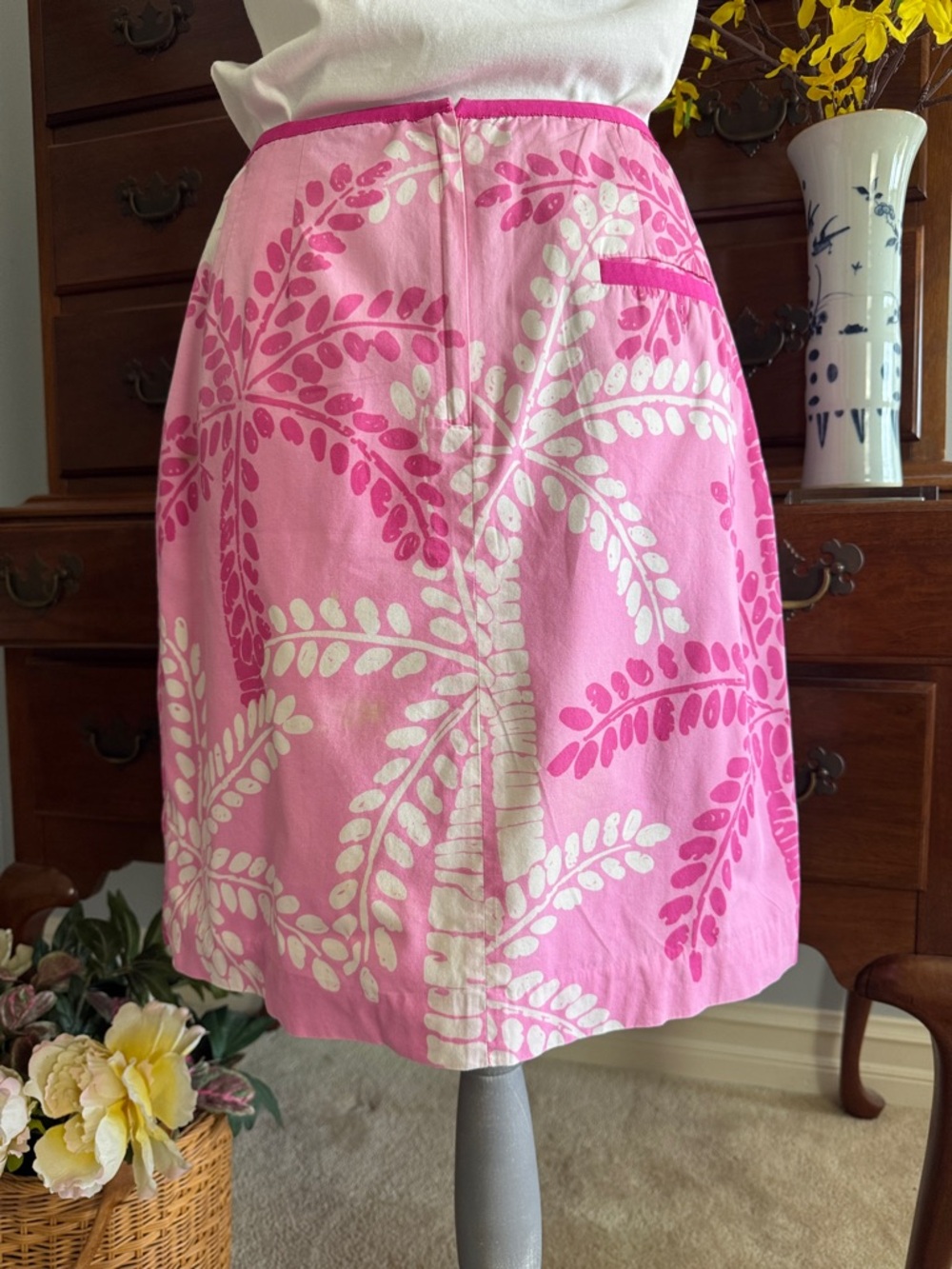 Lilly Pulitzer Palm Tree Skirt Size 10 - Picture 8 of 11